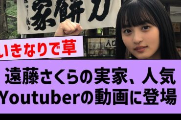 超人気Youtuberの動画にさくちゃんの実家が登場www【坂道オタ反応集・乃木坂46・遠藤さくら】