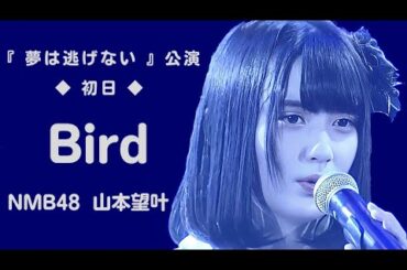 NMB48 山本望叶 〘 Bird 〙 夢は逃げない公演 ◆ 初日 ◆ 2018.9.26