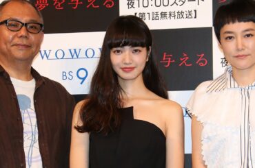 小松菜奈、菊地凛子との共演に「イメージが違う」WOWOW土曜オリジナルドラマ「夢を与える」試写会1　#Nana Komatsu　#Rinko Kikuchi