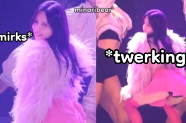 mina twerking in 7 rings cover??