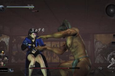 仁王 レベル1裸 武井咲(お勝)さんを白刃取りのみで処す