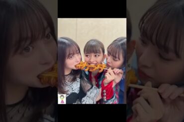 #shorts 橋本環奈 ＆ 山本舞香 ＆ 横田真悠 チュロスおいしそう "顔寄せ ドキドキ ショット”