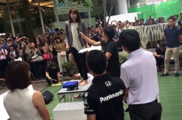 カトパンこと加藤綾子アナウンサー 立位体前屈に挑戦‼️