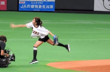 ＜2017.6.24楽天戦＞板野友美さんの始球式