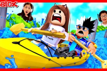 かほせいで協力してボートで脱出🛶 ROBLOX boat-ride-into-a-better-life