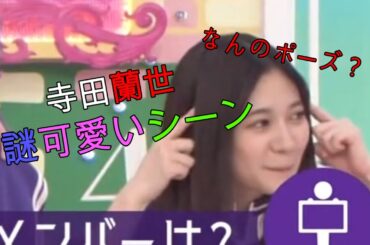 【寺田蘭世】チャッスが出ちゃっすなほど可愛いシーン【乃木坂46】【乃木坂工事中】