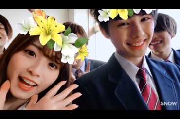 日本一かわいいJK・りこぴん、日本一イケメンの高校生・本田響矢と初共演　NTTドコモ×SNOWプロモーション動画「卒業“盛ルバム”」