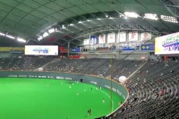 20220828　本日 ウグイス嬢のアナウンス　@札幌ﾄﾞｰﾑ･ﾋﾞｼﾞﾀｰ外野