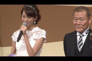 桐谷美玲、ウエディングドレス姿で登場！　映画「あさひるばん」完成披露試写会(1)