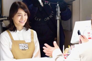 石田ゆり子と再会した長州力、美しすぎて目が合わせられない!!／MEGA BIG CM+メイキング＋インタビュー