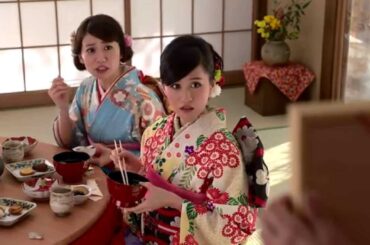 【HD】前田敦子/大島優子/指原莉乃 CM（×2本）お正月を写そう♪2015