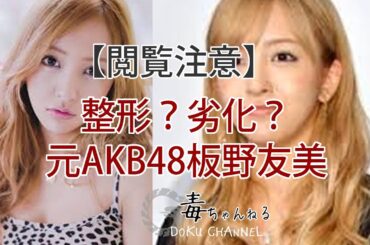 【閲覧注意】整形？劣化？元AKB48板野友美がすごいことに