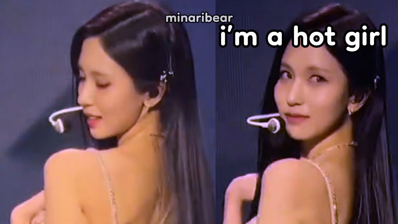 mina feels like a hot girl at the concert because of this mina feels like a hot girl at the concert because of this