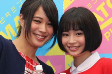 広瀬アリス＆広瀬すず、姉妹でイベント初登場！炭酸飲料「MATCH」新キャンペーン発表会(1)