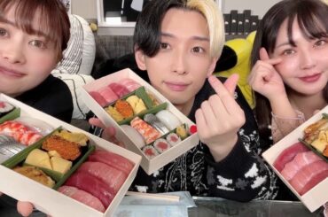 てんちむエミリンとウーバーイーツ食べ放題したら無限に話が止まらなかったww