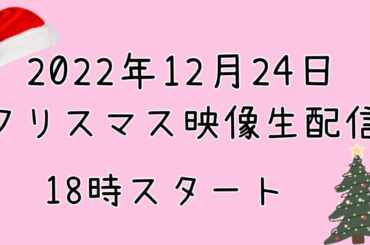 Merry Christmas♪クリスマス映像生配信！！【声優・小原莉子】