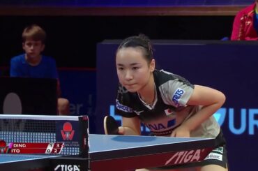 スウェーデンOP 女子シングルス準決勝 伊藤美誠vs丁寧