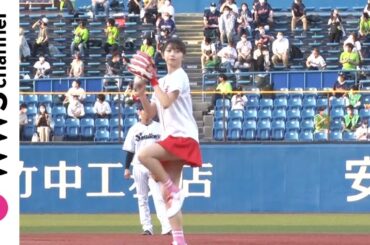 牧野真莉愛(モーニング娘。’21)がセ・パ交流戦でノーバン投球！