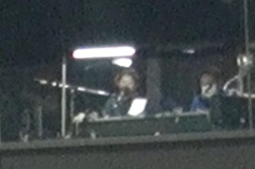 20210612 選手コールをした後に飲み物を飲む札幌ドームのウグイス嬢