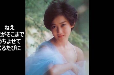 星と夜と恋人たち　　岡田　有希子　　　スライドショー歌詞付