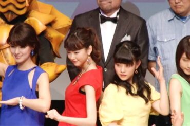 桐谷美玲、有村架純らが戦隊ヒーローに　映画『女子ーズ』プレミア試写会舞台挨拶