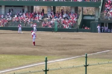 20220410　本日のウグイス嬢のアナウンス　@広島･ｴﾌﾞﾘｲ福山市民球場［ﾌｧｰﾑ］ｳｴｽﾀﾝ･ﾘｰｸﾞ