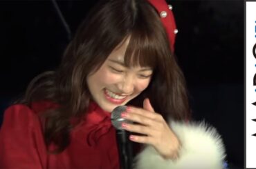 川栄李奈、ピコ太郎からの絶賛コメント連発にタジタジ「エイベックスビル クリスマスツリーイルミネーション点灯式」2