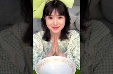 Eat(Tsukimi Ramen) 💚#asmr #福本莉子