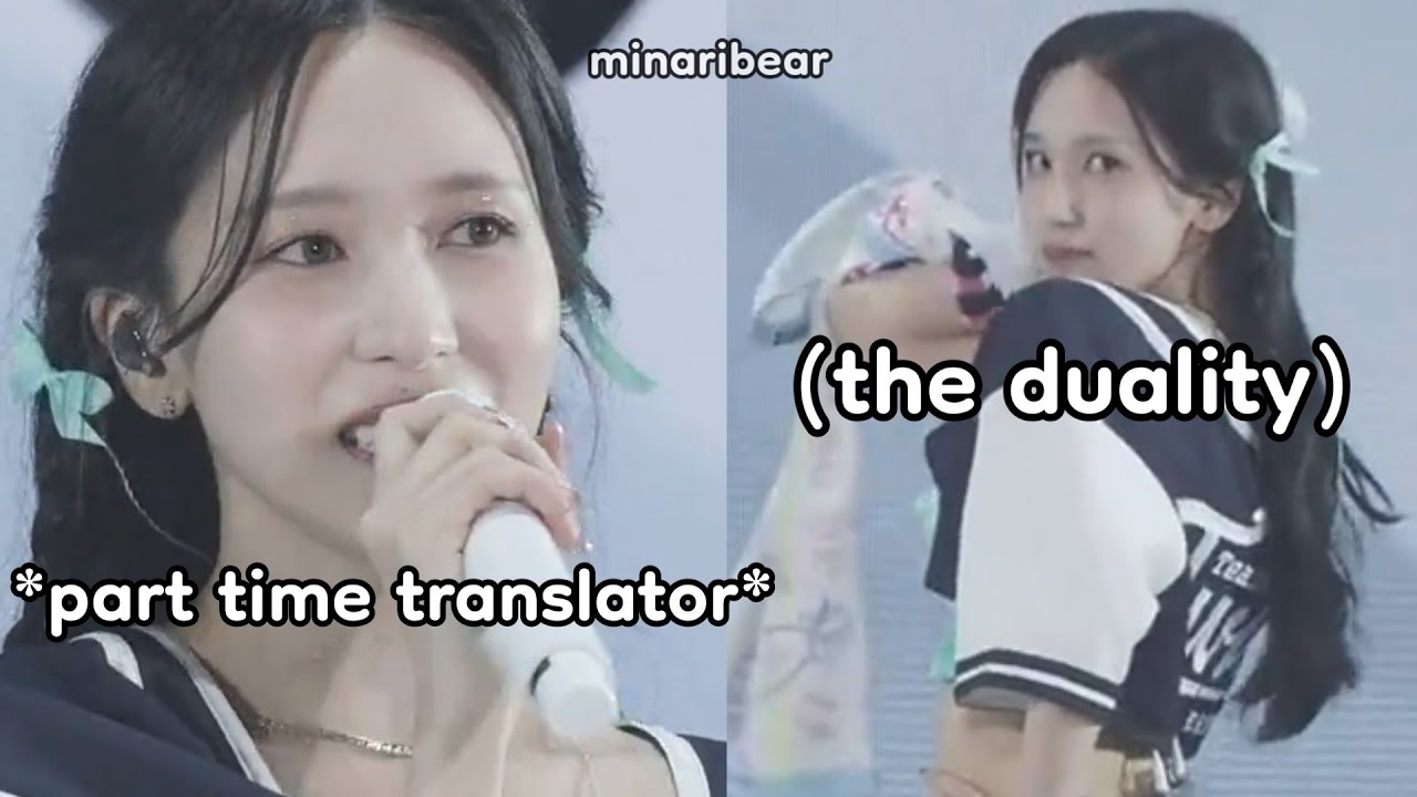 mina’s new job as twice’s japanese translator mina's new job as twice's japanese translator