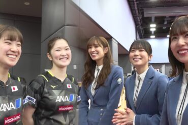 【日向坂46】佐々木久美、丹生明里、松田好花がWみゆうを直撃｜世界卓球2023南アフリカ