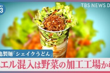 丸亀製麺「シェイクうどん」にカエル混入は野菜の加工工場から？【news23】｜TBS NEWS DIG