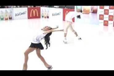 本田望結、荒川静香とWイナバウアー披露