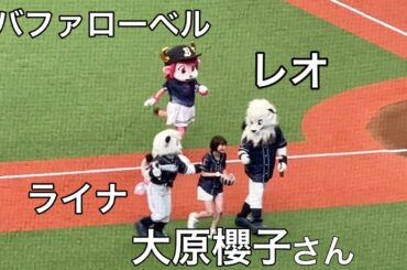 大原櫻子がセレモニアルピッチで大暴投も…「頑張ったので25点」【西武vsオリックス】2023/5/27