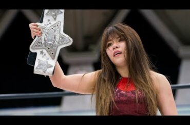 【スターダム】狂気の葉月が白いベルト獲り！ゴング後も上谷沙弥に垂直落下式ブレーンバスター『白いベルトで引退を決意するものもいれば諦められずに復帰するやつもいる』--2.25和歌山大会【STARDOM】