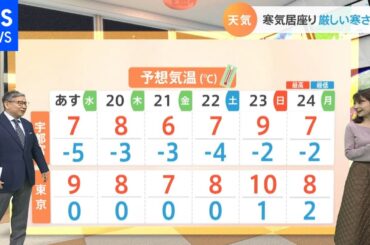 【1月19日関東の天気】早くも春の訪れ“菜の花”が満開