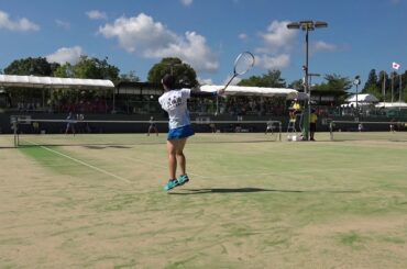 2019年IH ソフトテニス 女子 ダブルス 4回戦 池田帆乃香 栗山友希（嬉野 佐賀）×竹和凛 久保田茜（文大杉並 東京）