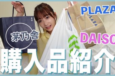 【お買い物】久しぶりの購入品紹介！🏝🌻 PLAZA｜DAISO｜茅乃舎