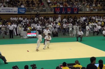 2016年IH 柔道 女子 52kg級 3回戦 吉田晴香（喜桐桜）vs 刈谷美咲（敬愛）