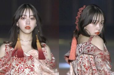 元乃木坂46堀未央奈、大胆肩出しファッションで妖艶な眼差し　美脚全開のミニワンピ姿も披露　鈴木愛理も笑顔でランウェイ　『関西コレクション2022 S/S』