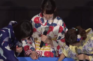 トリンドル玲奈、篠田麻里子、真野恵里菜と“静かな”ヨーヨーすくい…映画｢リアル鬼ごっこ｣夏祭りイベント舞台あいさつ2　#Reina Triendl　#Mariko Shinoda