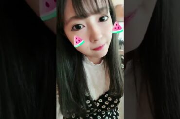 村瀬 紗英 NMB48 おはようございます。すいかにはしお 。2017.09.04