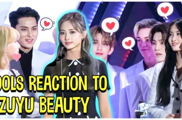 Kpop Idols Reaction To TWICE Tzuyu Beauty