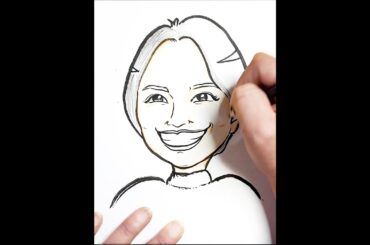 【笑顔すぎる似顔絵】長澤まさみさんを似顔絵師が描いてみた♪やっぱり可愛い♡#shorts