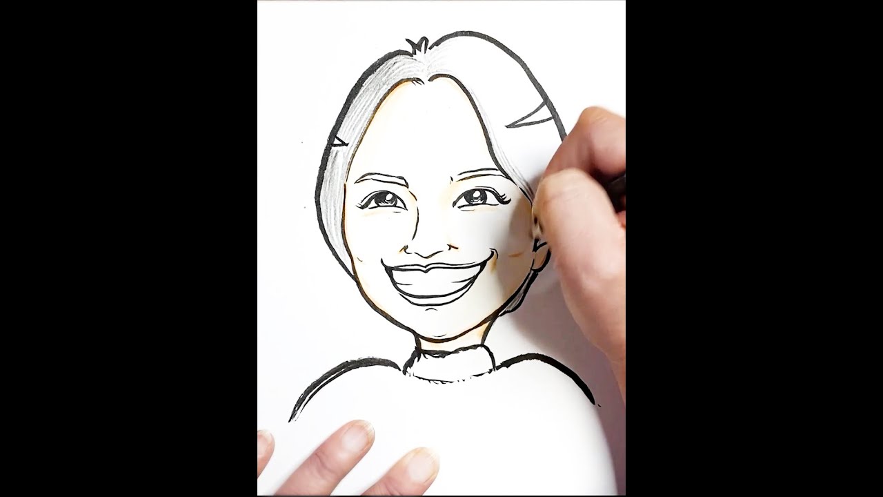 【笑顔すぎる似顔絵】長澤まさみさんを似顔絵師が描いてみた♪やっぱり可愛い♡#shorts 【笑顔すぎる似顔絵】長澤まさみさんを似顔絵師が描いてみた♪やっぱり可愛い♡#shorts