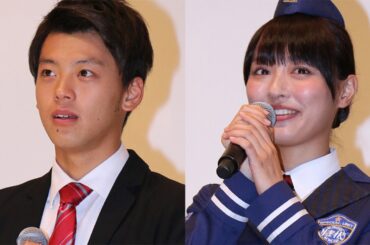 仮面ライダードライブ・竹内涼真、内田理央が決めぜりふ披露！「劇場版　仮面ライダードライブ　サプライズ・フューチャー」公開初日舞台あいさつ1　#Ryoma Takeuchi　#Rio Uchida