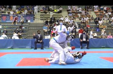 2021インターハイ　女子個人組手準々決勝　寺澤紗良VS小川千尋