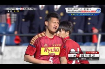 【第96回全国高校サッカー選手権準決勝】流通経済大柏vs矢板中央　ハイライト