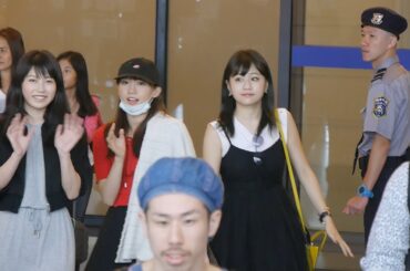 AKB48木﨑ゆりあ、横山由依、島田晴香接機