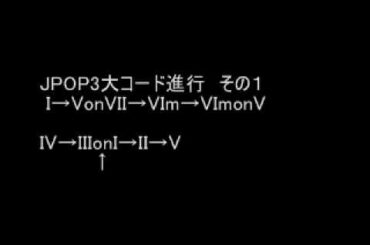 ＪＰＯＰ３大コード進行　グラデュエーション　倉田まり子