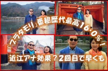 「ブラタモリ」番組歴代最高１６・０％！近江アナ効果？２回目で早くも